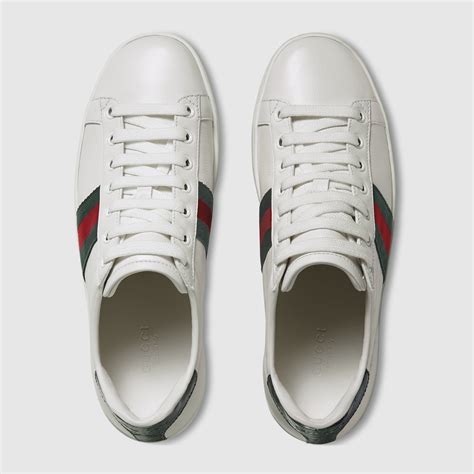 gucci ace leather low top sneaker price|gucci ace sneakers interlocking g.